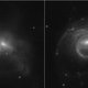 Two bizarre galaxies recently imaged by the Hubble Space Telescope.